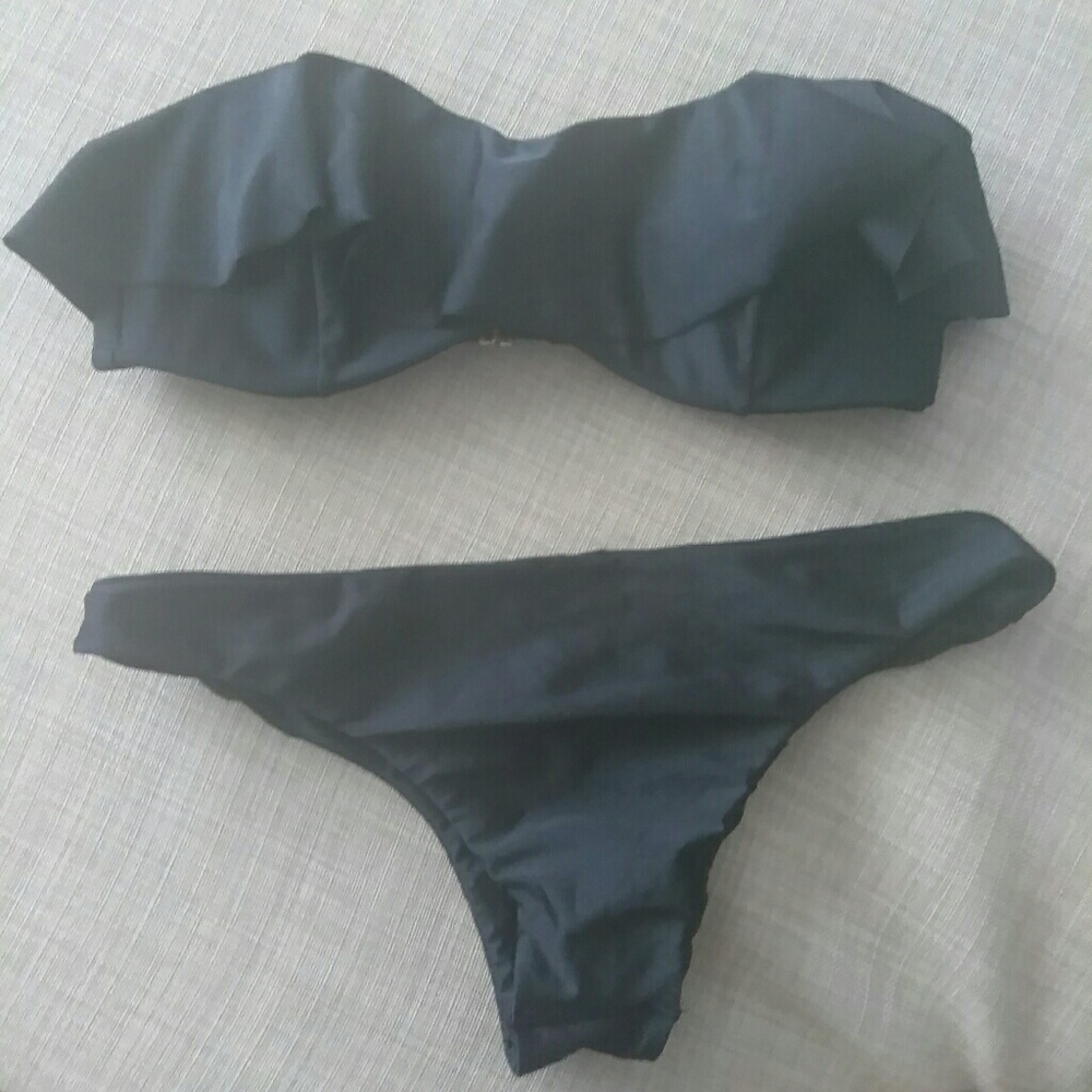 Amuse society black bikini